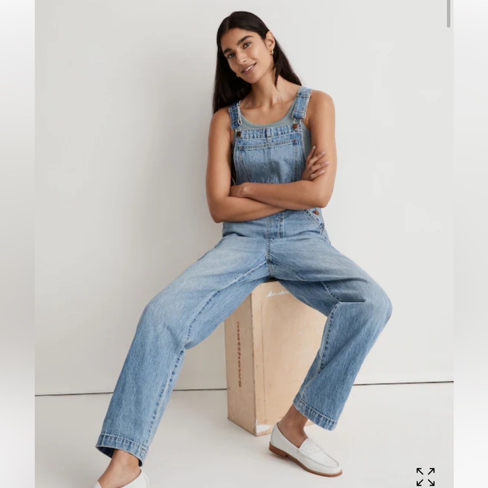 Madewell Blue Denim Overalls
